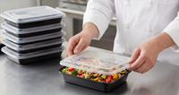 24 oz Rectangular Meal Prep Containers with Lids – 150 Pack | BPA-Free, Leak-Proof, Microwave & Dishwasher Safe